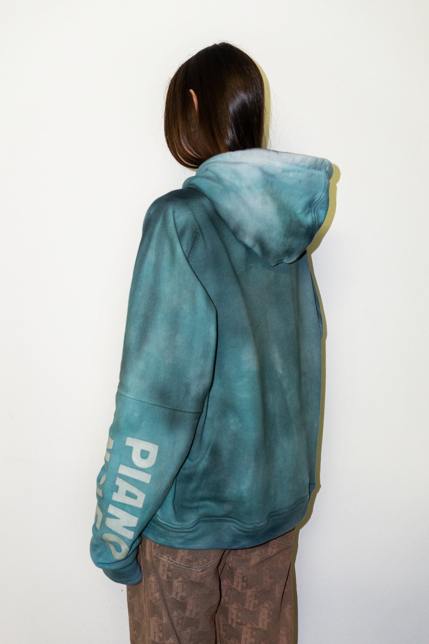 Monster Green Hoodie PIANO NOVE "Skyline Logo"