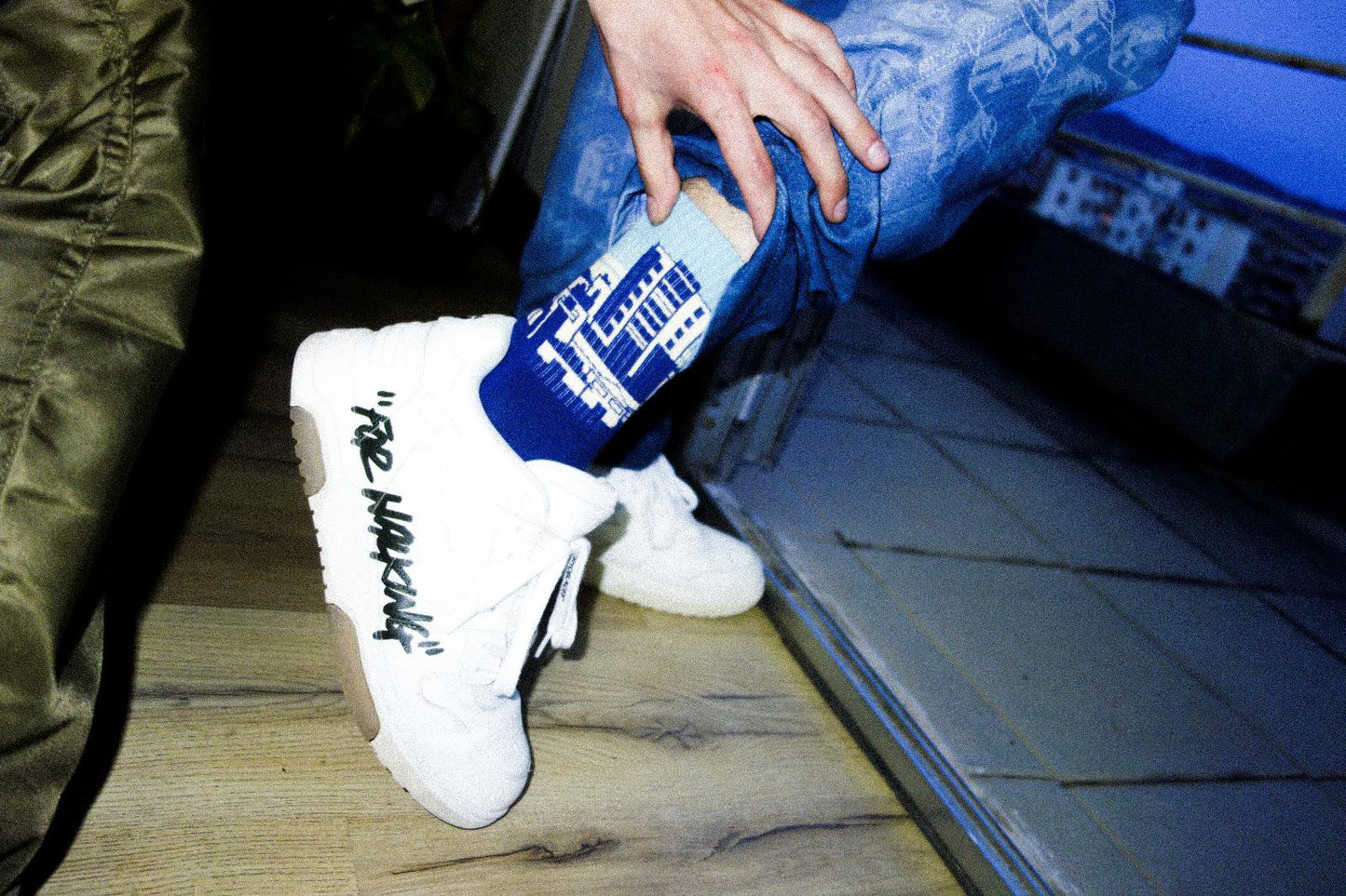 Blue Skyline Socks Piano Nove