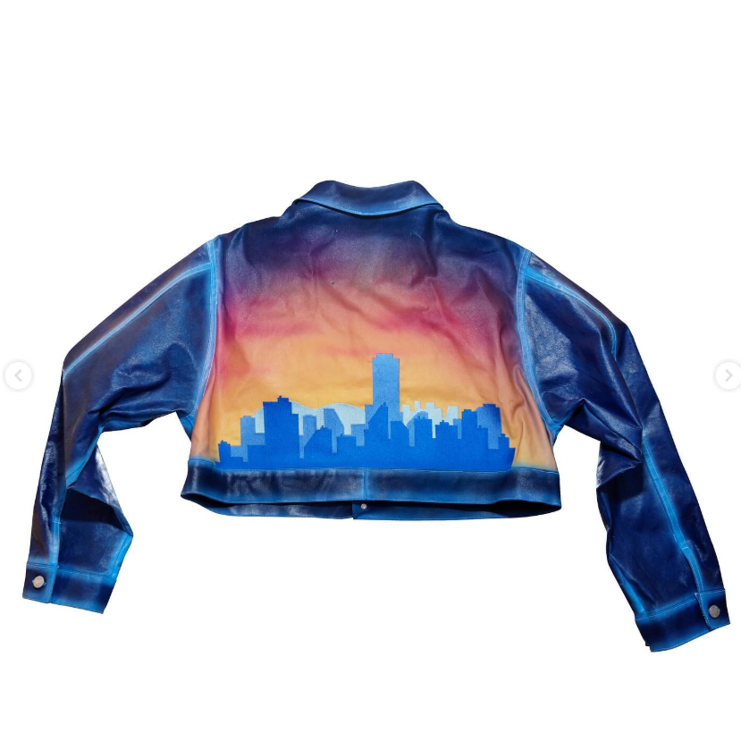 Giacca Skyline in denim rifinito Piano Nove