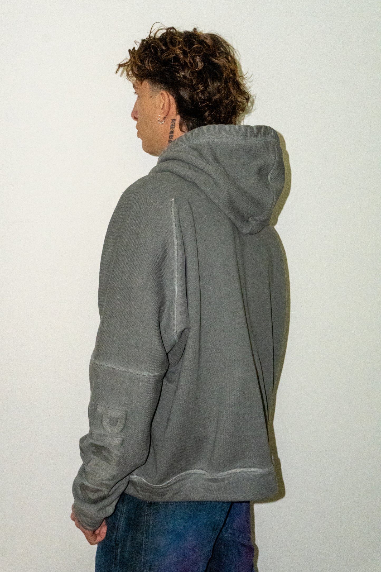 Cement hoodie PIANO NOVE "Skyline Logo"