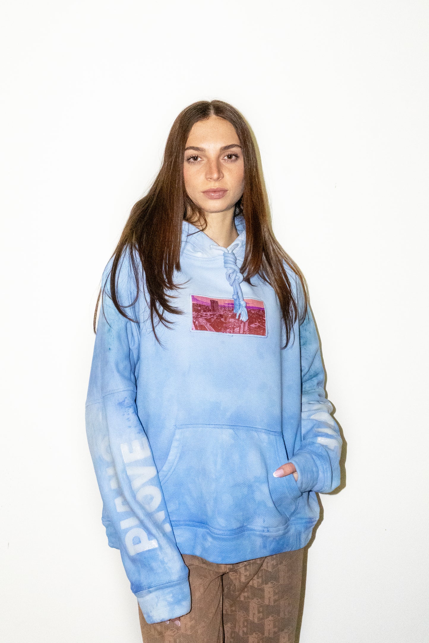 Cielo-Mare Hoodie PIANO NOVE "Skyline Logo"