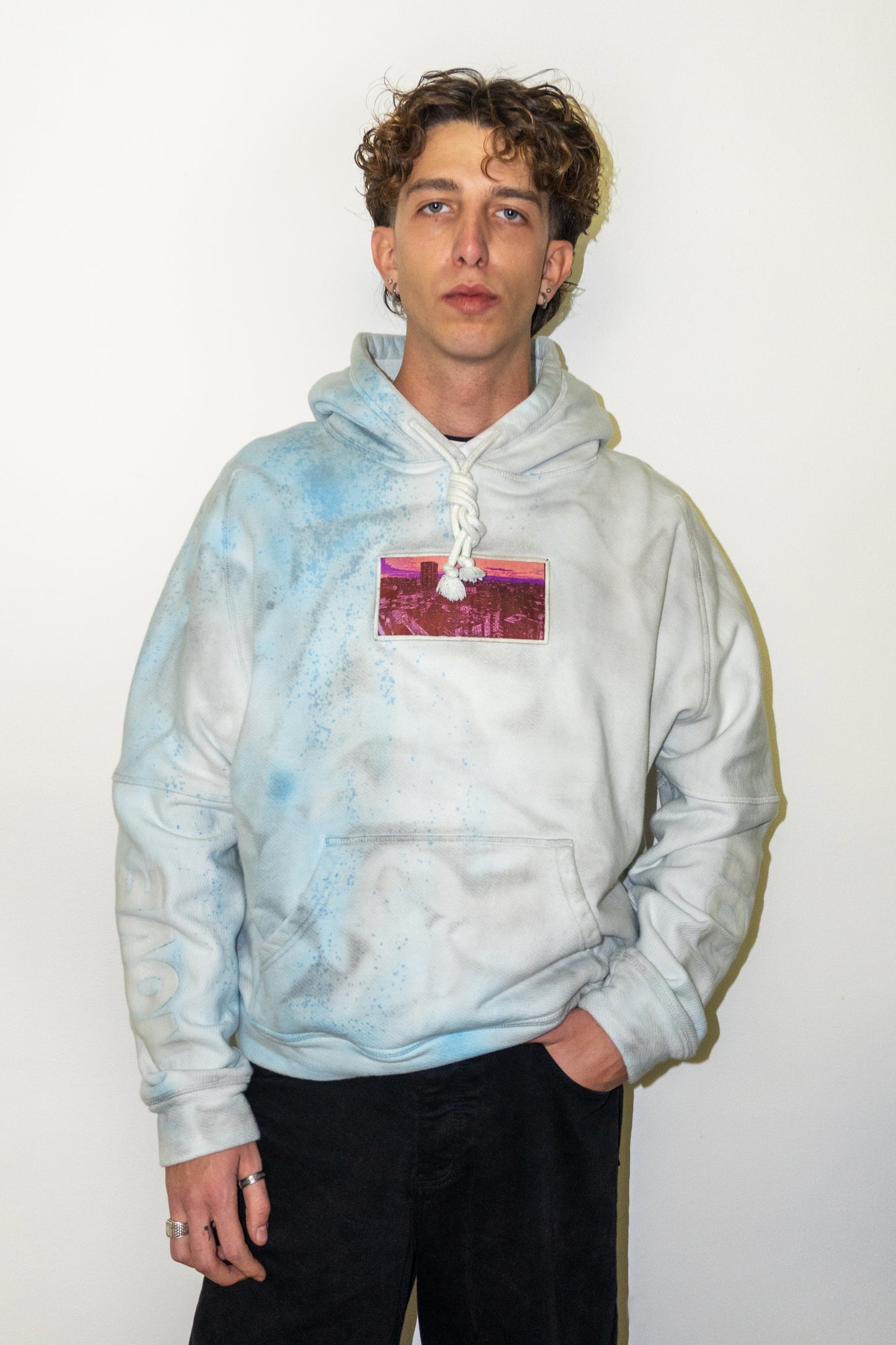 Cielo-Terra Hoodie PIANO NOVE "Skyline Logo"