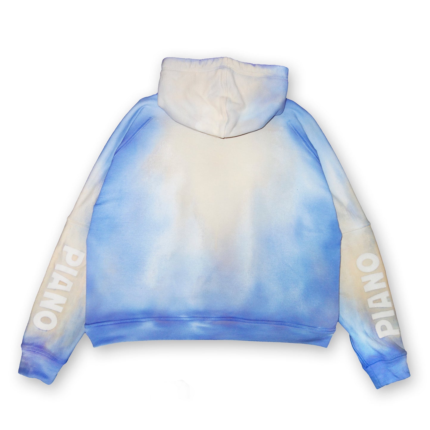 Sprayed W-hoodie  PIANO NOVE "Skyline Logo"