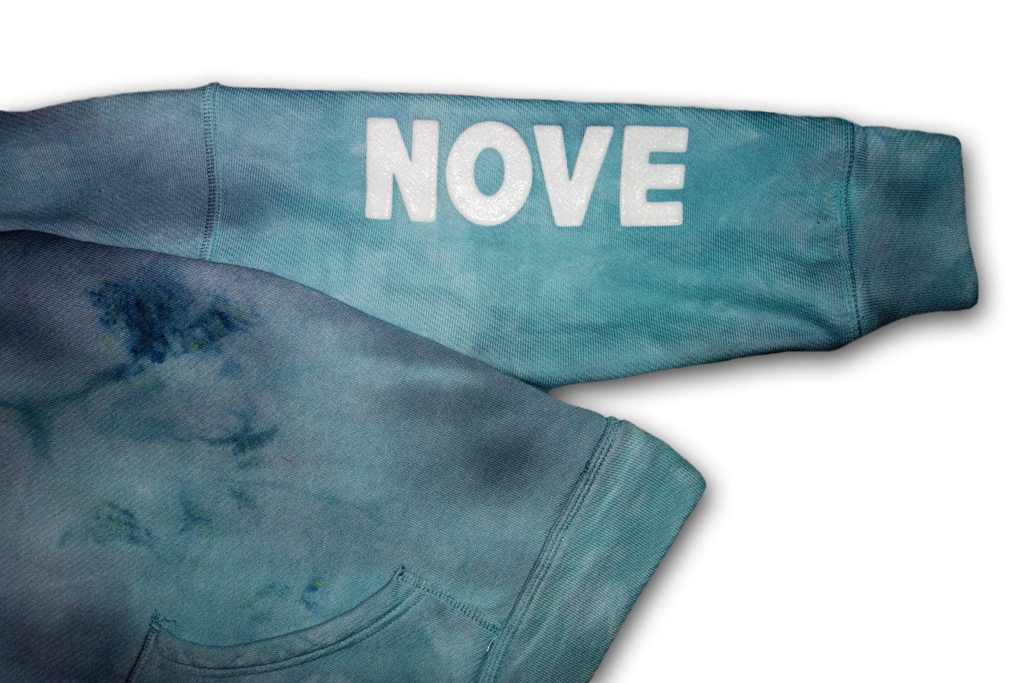 Monster Green Hoodie PIANO NOVE "Skyline Logo"