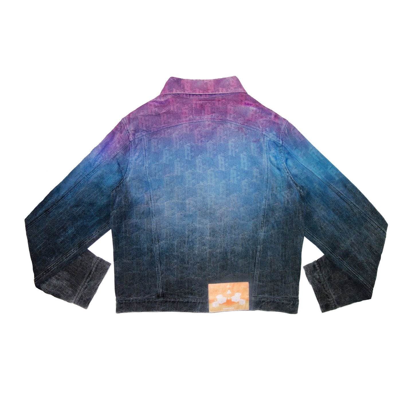 Giacca Horizons in denim jacquard Piano Nove