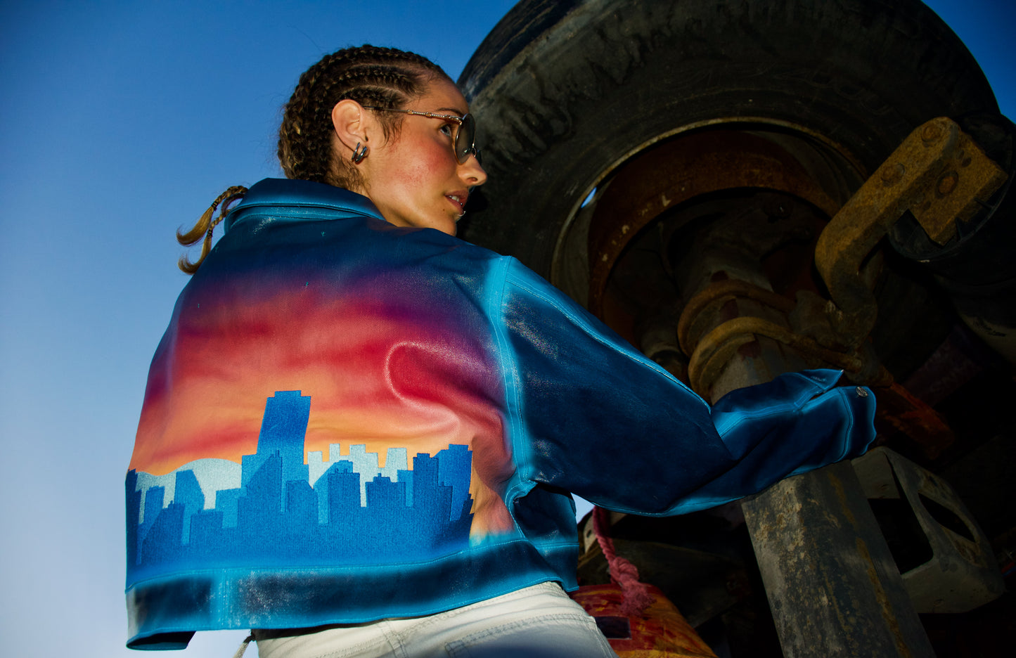 Giacca Skyline in denim rifinito Piano Nove